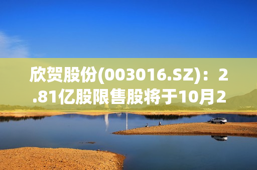 欣贺股份(003016.SZ)：2.81亿股限售股将于10月27日起上市流通